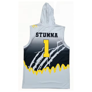 7on7 Drapeau Football Uniformes Jersey pour les Jeunes Entièrement Sublimé Compression À Capuche Sans Manches 7v7 Jersey - Product Image 2