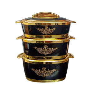 Dernière arrivée en stock de casseroles d'ustensiles de cuisine polyvalents de qualité assurée 3 pièces avec couvercle de casserole pour les gros acheteurs d'Inde - Product Image 1