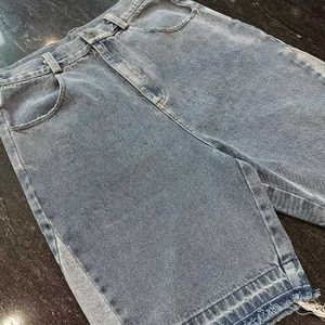 Pantalones vaqueros a prueba de viento de secado rápido para hombre, pantalones cortos de lona transpirable rasgados y desgastados para hombre, pantalones cortos personalizados de algodón 100% para hombre - Product Image 4