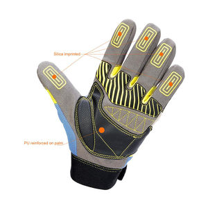 Heavy Duty Cut Resistant Leather Safety Gloves <b>for</b> Outdoor Fishing Sports Anti-Vibration & Impact Resistant Kongo Gloves - Product Image 6