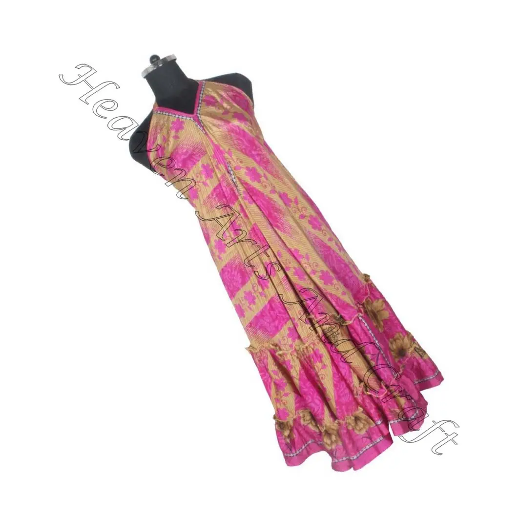 SD007 сари/Шари индийская и Пакистанская одежда из Индии хиппи бохо Лидер продаж индийское винтажное шелковое платье сари ручной работы