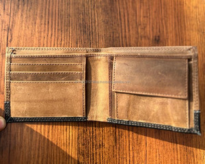 New Engraved Genuine Leather Personalized Bifold <b>Wallets</b> RFID Blocking Credit <b>Card</b> <b>Holder</b> Luxury Leather Slim <b>Wallet</b> for Men - Product Image 3