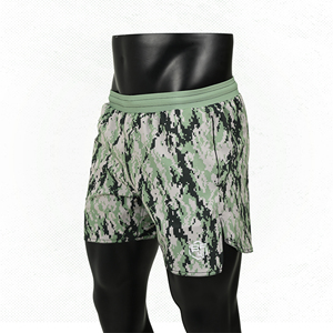Spandex & Polyester Material Made Men Compression Shorts Gym Fitness Workout Clothing Men Compression Shorts - Product Image 1