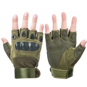 Gants de moto demi-doigt de paume rembourrés en gel souple respirant de taille personnalisée compatibles avec les écrans tactiles pour les sports de plein air - Product Image 5