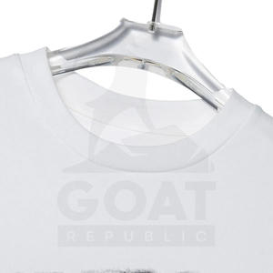 เสื้อยืดคอกลมแขนสั้นผู้ชาย พิมพ์ลายโลโก้เต็มตัว ผ้าฝ้าย 100% ระบายอากาศ ไม่เป็นขุย สไตล์ไฮสตรีท ปี 2025 ผลิตในปากีสถาน - Product Image 3