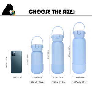 Botella Aislada de 16 oz con Revestimiento de Goma Suave al Tacto, Doble Pared de Acero Inoxidable, Taza de Agua para Gimnasio y Fitness, Logotipo Personalizado, Venta al Por Mayor OEM - Product Image 2