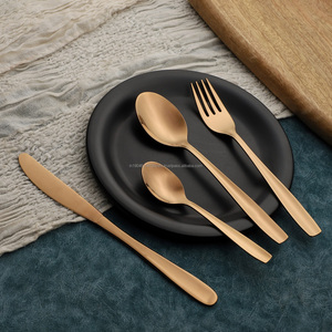 Agora Stainless Steel Cutlery Set <b>Gift</b> <b>Box</b> Wedding Cutlery Set Luxury Designs Spoon Fork and Knife Trending Flatware Set India - Product Image 2