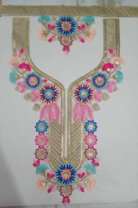 Parche de cuello de red bordado versátil para realzar el escote en la blusa Sari vestido étnico Kurti moda sastrería - Product Image 5