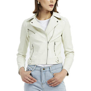 Chaqueta de Cuero para Mujer, Nueva, Moderna, de Alta Calidad, Prenda Exterior Transpirable y para Combinar en Capas - Product Image 2