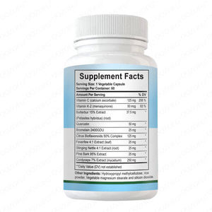 120 <span class=keywords><strong>Capsules</strong></span> Quercetine Longondersteuning & Immuunondersteuningssupplement Met Slijmverlichting En Ademhalingsreiniging Voor Volwassenen - Product Image 2