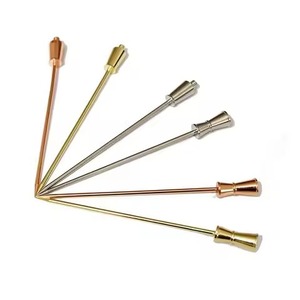 Fancy Stainless Steel Metal Cocktail Picks Fruit Stick Brochetas reutilizables para la decoración de bebidas - Product Image 2