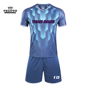 Último diseño nueva temporada alta calidad personalizado uniforme equipo desgaste fútbol Jersey conjuntos 3D sublimación diseño fútbol desgaste OEM - Product Image 3