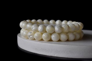 Natural Semi Precious Quality Mop Star 8mm Round <b>Healing</b> <b>Bracelet</b> for Meditation Jewelry - Product Image 6