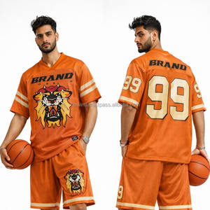 Maillot de football américain respirant brodé sur mesure pour hommes, avec patch cousu, vente en gros d'usine - Product Image 6