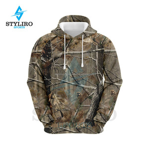 Sudadera con Capucha de Alta Calidad con Camuflaje Realizado con Bordado, Forro Polar, Resistente al Viento, Transpirable, para Hombre y Mujer - Product Image 1