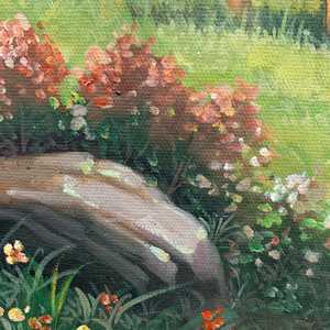 Dipinto a mano 100% gesus dipinti ad olio 36in X 24in astratto paesaggio stampa digitale su tela con cornice in cotone supportato - Product Image 2