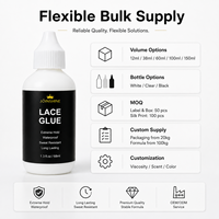 Fabricant de colle pour perruques en dentelle OEM avec formule de séchage blanc-transparent pour marques de perruques et salons