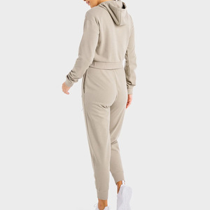 Wholesale Custom Tracksuits Hoodie And Pants Two-Piece Outfit Heavyweight Fleece Premium Wear <b>Women</b> Fleece Tracksuit Set 2026 - Product Image 2