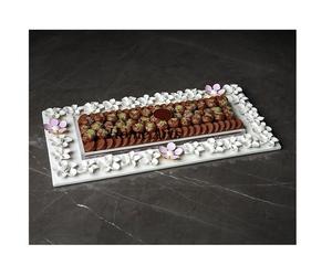 Iron And Acrylic <b>Chocolates</b> Serving Tray Finest Quality Customized Shape Sweet Serving Tray For Serving Dessert - Product Image 1