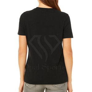 Camiseta de algodón con logotipo personalizado para mujer, camiseta informal ecológica de manga corta para mujer, venta al por mayor, diseño OEM ODM para verano - Product Image 4