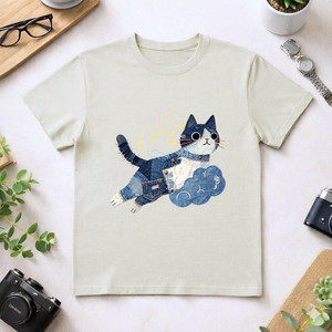 T-Shirt Unisex 100% Cotone 210GSM Stile Casual Vestibilità Oversize Modello Rose con Stampa DTG e Serigrafia - Product Image 1