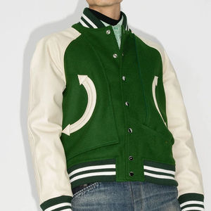 Venta al por mayor colorido de gran tamaño de alta calidad Chenille parches Universidad al aire libre Letterman personalizado béisbol Varsity chaquetas - Product Image 1