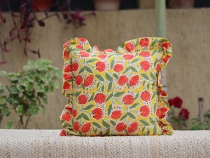 Floral Decorative Ruffle <b>Cushion</b> <b>Covers</b> Handmade Decorative Accent Bedroom Nursery Living Room Throw Pillow <b>Cover</b> <b>with</b> Ruffled - Product Image 5