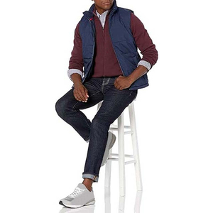 Best-seller Gilets pour hommes personnalisés Veste bouffante à bulles Gilet d'hiver chaud et sans manches en stock Gilet bouffant grande taille avec logo personnalisé - Product Image 4