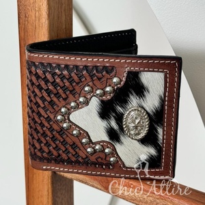 Cartera de cuero con herramientas manuales de nuevo diseñador, Cartera de piel de vaca con cremallera larga para hombre, soporte para efectivo de Color marrón a la moda, regalo para él - Product Image 1