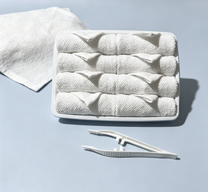 Single-Use Terry Cotton Airline Hot Towel Disposable Woven Towel Tray for <strong>Oshibory</strong> Factory - Product Image 2