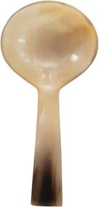 Cuillère artisanale en corne de buffle naturelle avec finition miroir, écologique, résistante aux rayures, outil de cuisine en provenance d'Inde - Product Image 6