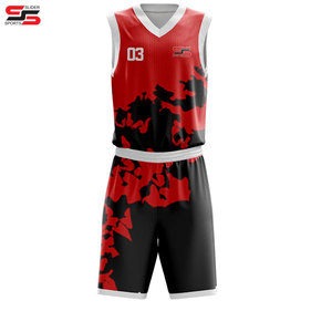 Uniforme de basket-ball en polyester pour vêtements de sport pour hommes vêtements de sport sur mesure à séchage rapide - Product Image 1