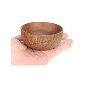 Mini bol de madera maciza ecológico, tazón de madera con logotipo personalizado, precio barato, producto de uso hecho a mano - Product Image 4