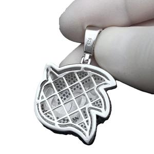 Pendentif Sonic Charm en moissanite, sans chaîne, en argent sterling 925, style hip-hop, glacé, cadeau d'anniversaire - Product Image 3
