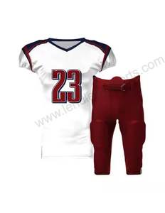 Ropa de entrenamiento juvenil Premium personalizada y uniformes de fútbol americano para hombres de manga corta de talla grande personalizable - Product Image 4