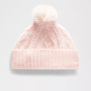 Gorro de Punto con Flecos de Lana Rosa Personalizado Más Vendido, Forrado de Felpa, Súper Suave, Cálido y Elástico, Unisex - Product Image 3