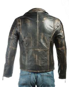 Top Design 100% Veste d'hiver à manches longues et à col montant en cuir de haute qualité pour hommes Design personnalisé disponible à un prix raisonnable - Product Image 4