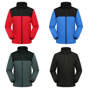 Veste de sport d'extérieur imperméable résistante à l'usure avec logo personnalisé en tissu haut de gamme Veste coupe-vent noire de haute qualité - Product Image 3