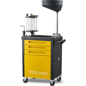 Oferta Imperdível em 2024: Extrator de Óleo Pneumático 3 em 1 com 61 Peças, Caixa de Ferramentas, Carrinho e Removedor de Elemento de Filtro de Óleo - Product Image 1