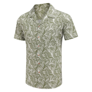 T-shirts en tricot pour homme, coupe classique, col montant, manches courtes, décontractés, légers, imprimés, 100% polyester, séchage rapide, respirants - Product Image 3