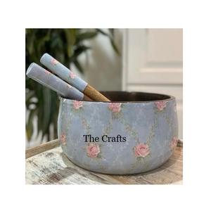 Wooden <b>Snacks</b> Serving <b>Bowl</b> With 2 Spoon Finest Quality Customized Size And Shape Food Serving <b>Bowl</b> For Sale - Product Image 5