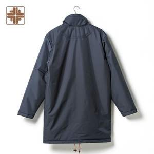 High Quality <b>Waterproof</b> Breathable Eco-Friendly Insulated Zipper Mid-length Coat for Men - Product Image 2