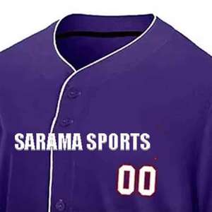 Uniformes de baseball pour hommes de haute qualité, nouveau style, meilleur matériau, respirants et antibactériens - Tailles personnalisables et service OEM - Product Image 2