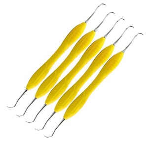 Micro <b>Sickle</b> <b>Scaler</b> Ergonomic Silicone-Coated Dental Instrument Periodontal Treatment Manual Power Good Quality By Fs Ortho - Product Image 1