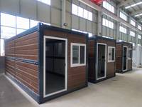 Maison en conteneur pliable préfabriquée de 20 pieds, facile à installer, camp de réfugiés pliable, abri temporaire, bureau à utiliser comme chambre à coucher