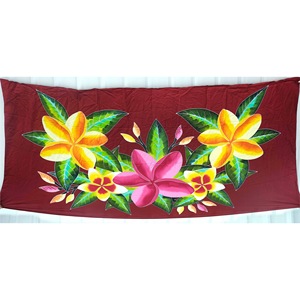 Pareos Hawaianos Pintados a Mano 100% Rayón de Alta Calidad, Ropa de Playa Personalizada al por Mayor, Cubierta para las Islas del Pacífico Asiático HPBU050-02-200 - Product Image 1