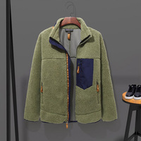 Nouveau Blouson Bomber Zippé Noir Personnalisable pour Hommes, Veste Polaire d'Hiver Chaude pour Randonnée et Trekking