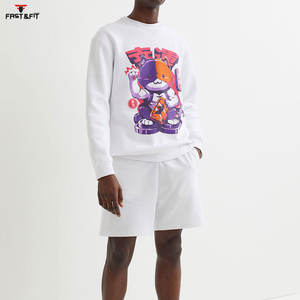 Sweatshirts à col rond pour hommes 100% coton Sweatshirts à capuche personnalisés avec logo brodé - Product Image 2