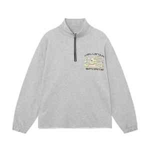 Custom New Collection Hombres High Street Hoodie 100% Algodón Terry Zip Neck American Streetwear Digital Print HOODIE - Product Image 1