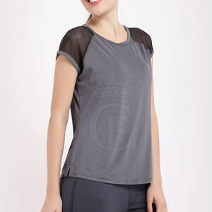 Camiseta de mujer de cuello redondo de fabricante de diseño de servicio OEM Camiseta de mujer impresa personalizada de talla grande - Product Image 1